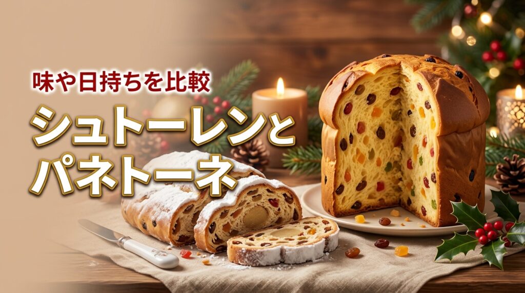 シュトーレンとパネトーネで迷ったら?味や日持ちの違いを知って好みの品を選ぼう