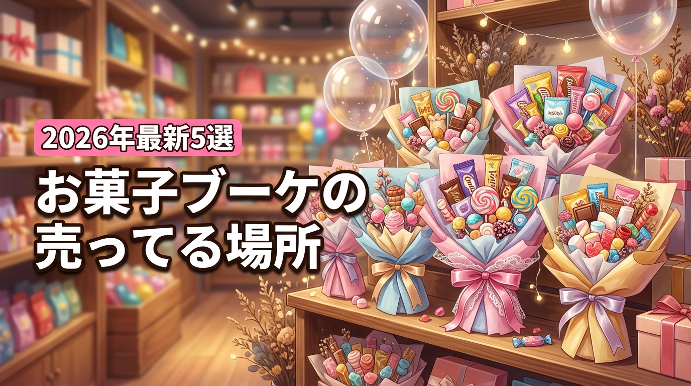お菓子ブーケの売ってる場所はどこ?ドンキなどの市販店やおすすめ通販5選
