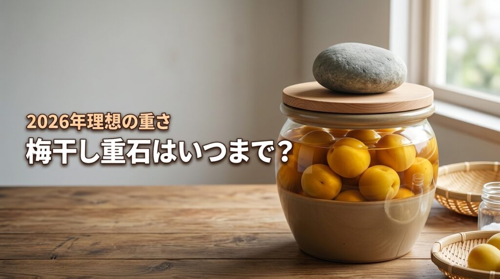 【梅干し重石はいつまで？】正解は梅酢が上がった後！理想の重さを紹介