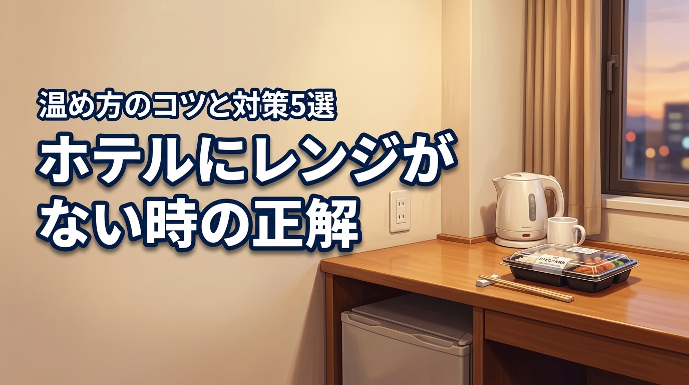 【必見】ビジネスホテルで電子レンジがない時の正解！温め方のコツと対策5選