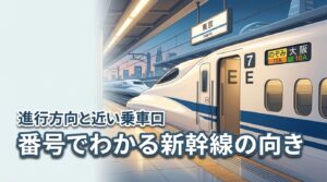 予約した新幹線の向きはどっち？番号で進行方向や近い乗車口がわかる見極め方