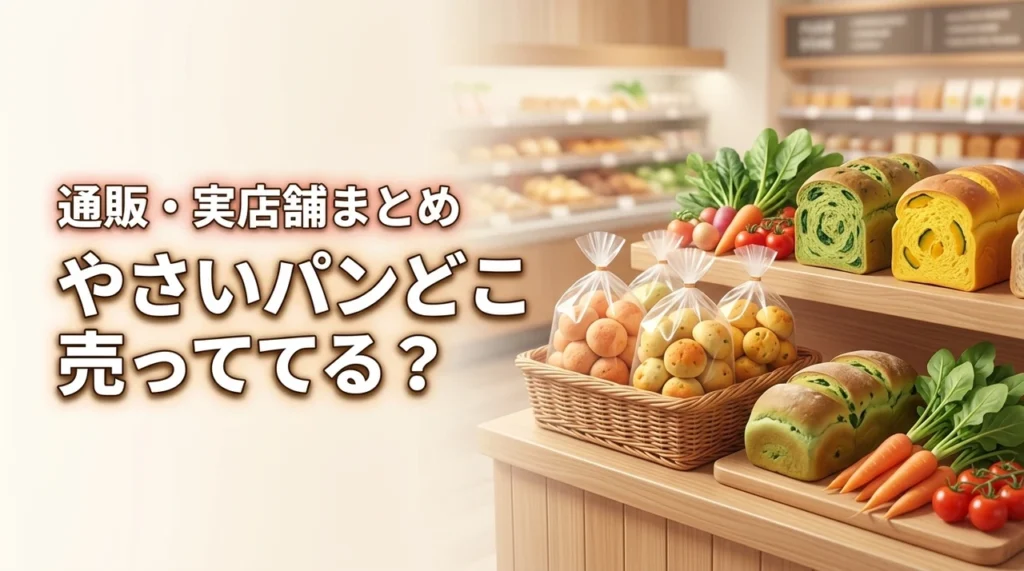 やさいパンどこに売ってる？答えは通販と実店舗！買える場所をまとめ