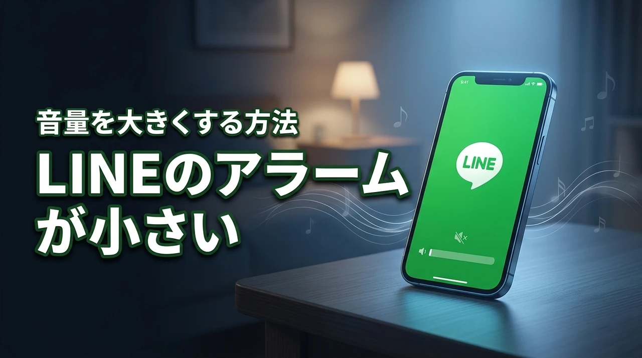 line電話のアラームが小さい原因はこれ!今すぐできる音量改善法