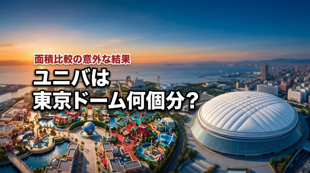 ユニバの広さは東京ドーム何個分？面積で比較したら意外な結果に
