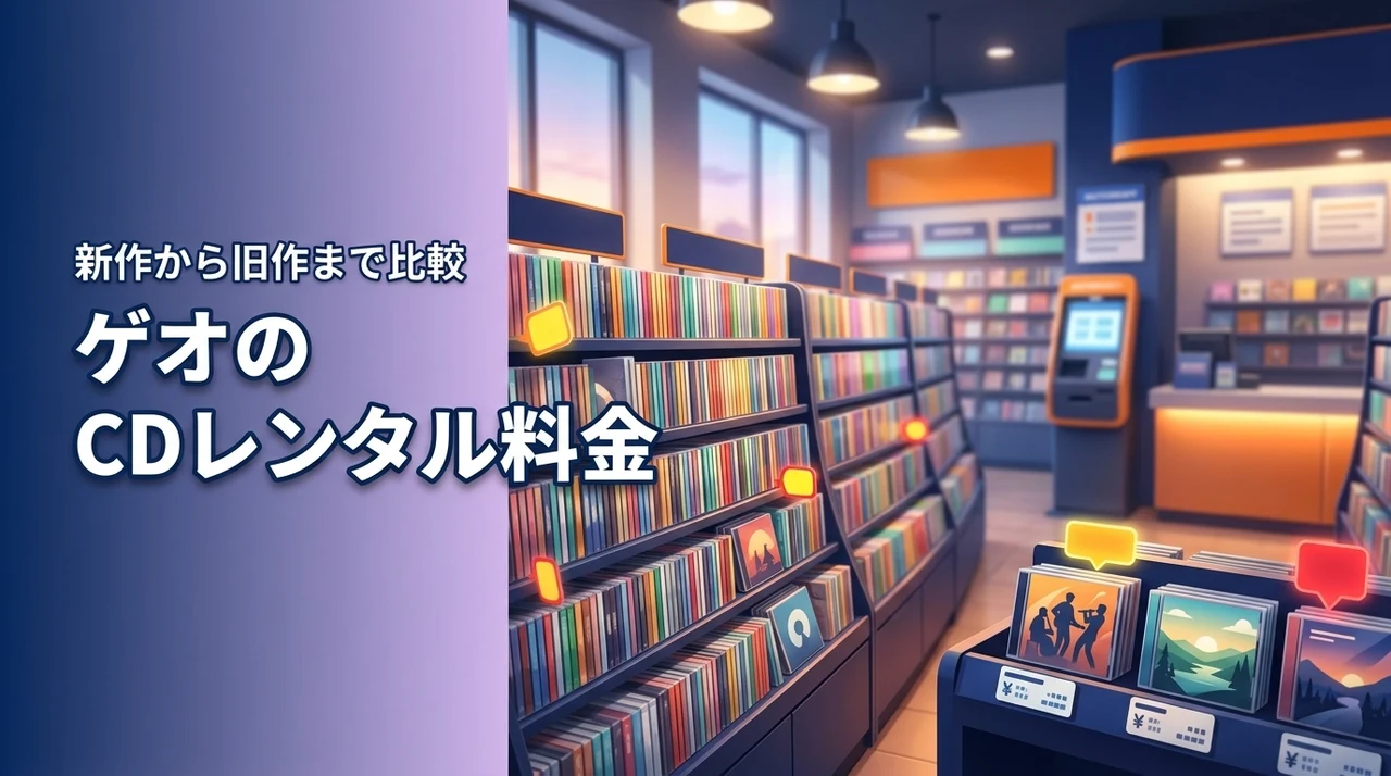 cdレンタル料金が安いのはゲオ？新作から旧作まで料金体系をチェック